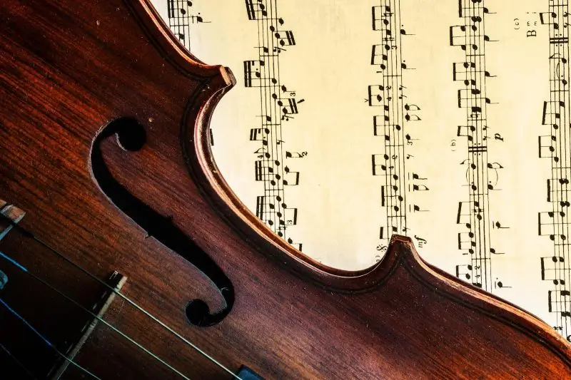 Violin and sheet music
