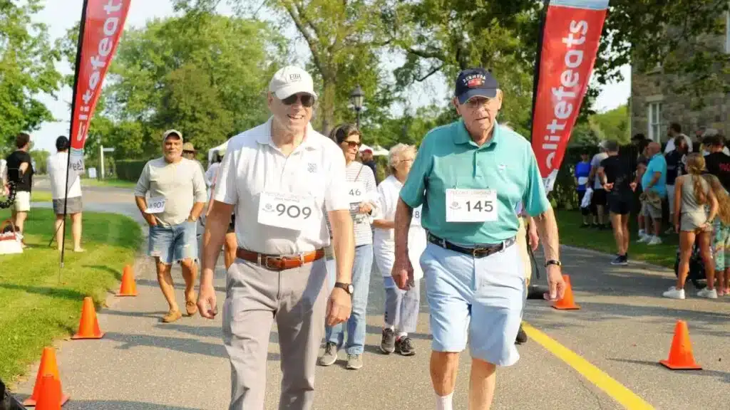 two men walking